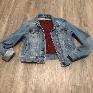 AE distressed denim jacket